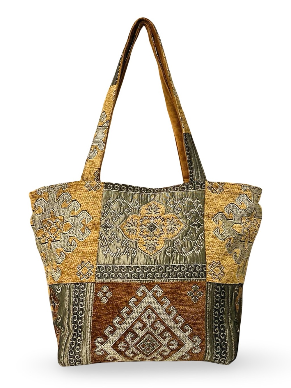 Vintage Sun 'N' Sand Tapestry Patchwork Boho Tote
